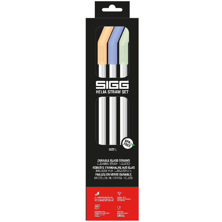 SIGG Helia Ersatzhalme – für Helia Thermo Becher L (0,6 l), BPA-frei, mehrfarbig
