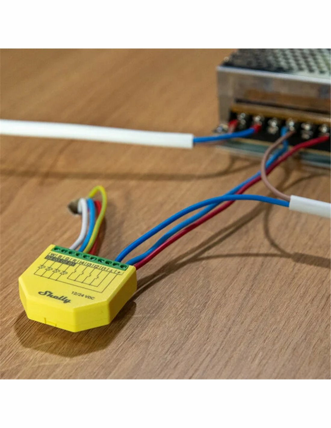 Shelly LED-Strip-Controller – RGBW, WLAN – für Alexa, Google Assistant – 12–24 V – 1 Stk. – Plus RGBW PM