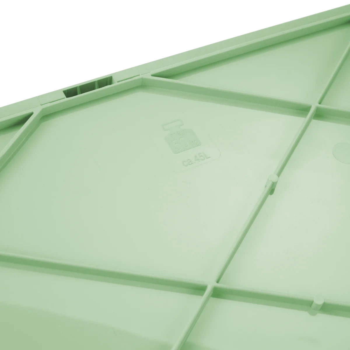 keeeper Eco Ben Klappbox 45 l – faltbar – Kunststoff – grün – mit Softgriffen – 540 × 280 × 370 mm