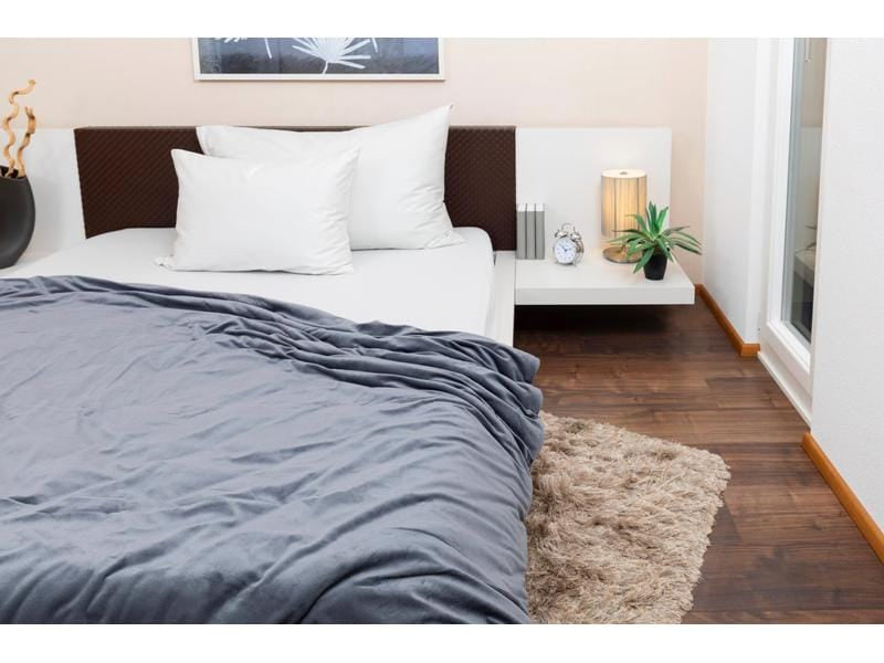 Cocon Gewichtsdecke 9 kg Grau – Öko-Tex Standard 100, 160 × 210 cm
