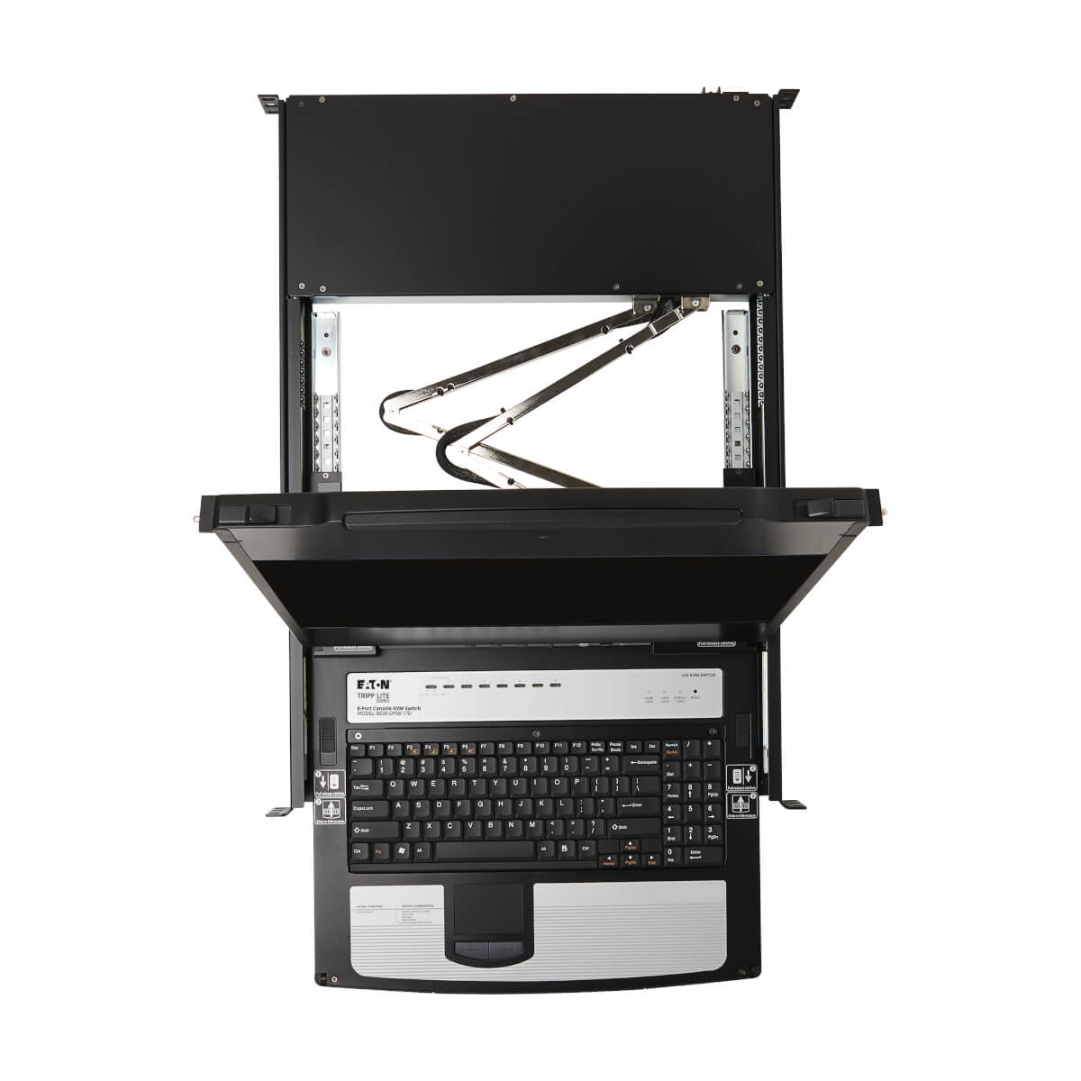 Tripp Lite B030-DP08-17D – 17" Rack-LCD-Konsole – 1920 × 1080, 8-Port KVM, USB 2.0-Hub – 1U