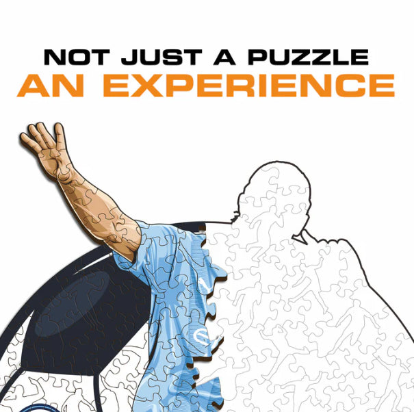 Iconic Puzzles Puzzle Man City FC – Erling Haaland – 270 Teile – 30 × 42 cm – ab 10 J. – Holz, FSC