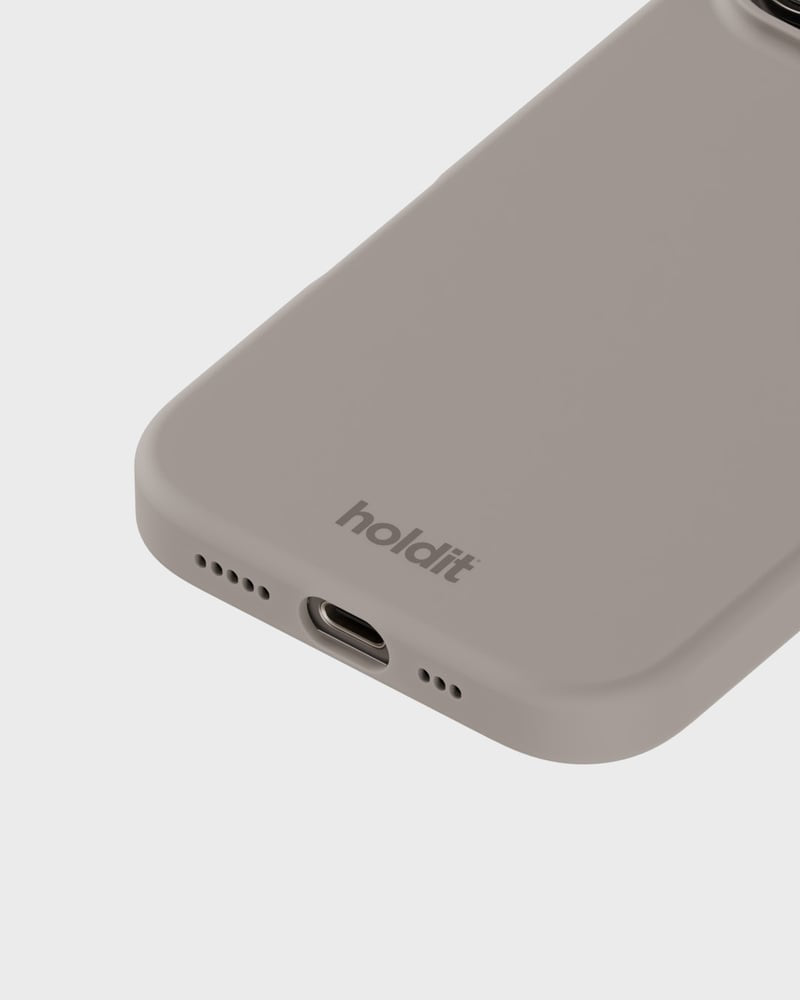 Holdit – Backcover – für Apple iPhone 16 Pro Max – Taupe – Silikon