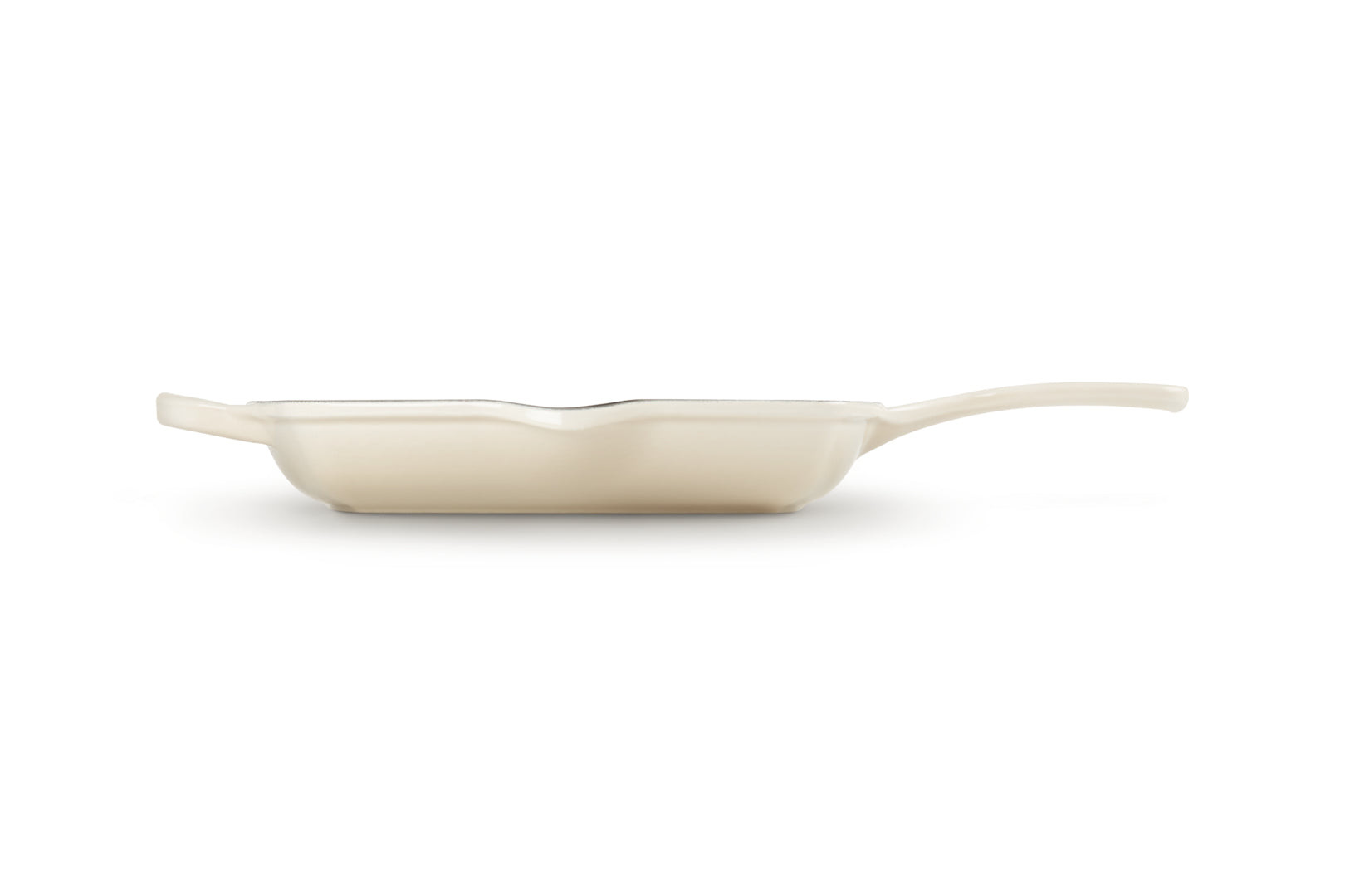 Le Creuset Fonduepfanne – Ø 26 cm, Gusseisen, Emaille, für Induktion, Gas, Glaskeramik, Beige