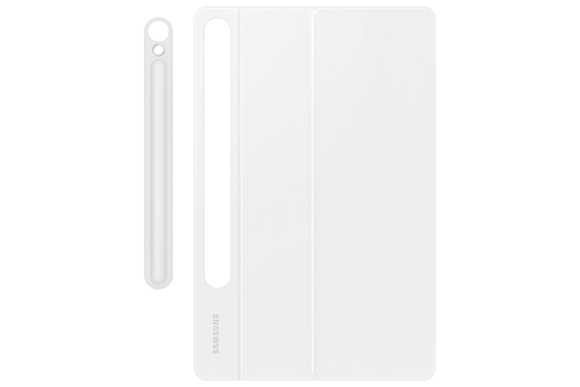 Samsung Book Cover Keyboard EF-DX725 – Galaxy Tab S9, S9 FE, QWERTZ, Touchpad, Weiss
