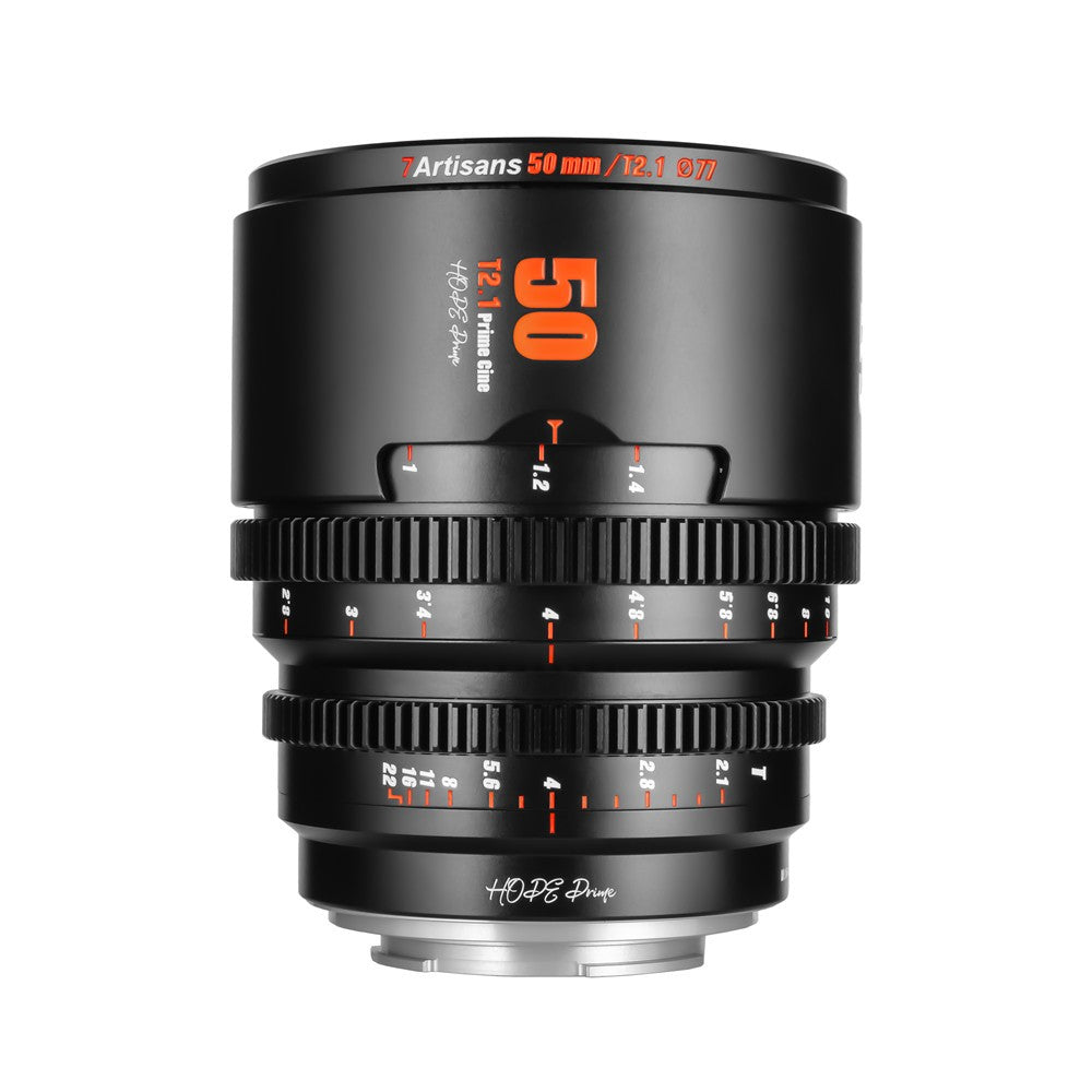 7Artisans 50T21B-R Objektiv Canon RF-Bajonett – 50 mm T2.1 – für Canon RF