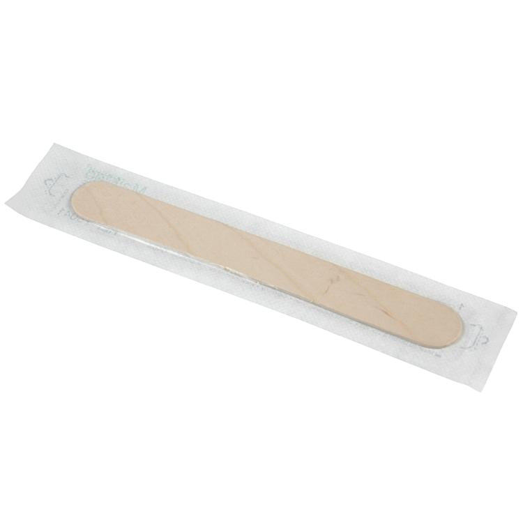 MaiMed Holzmundspatel – 100 Stück, steril, 150 × 18 × 1,6 mm