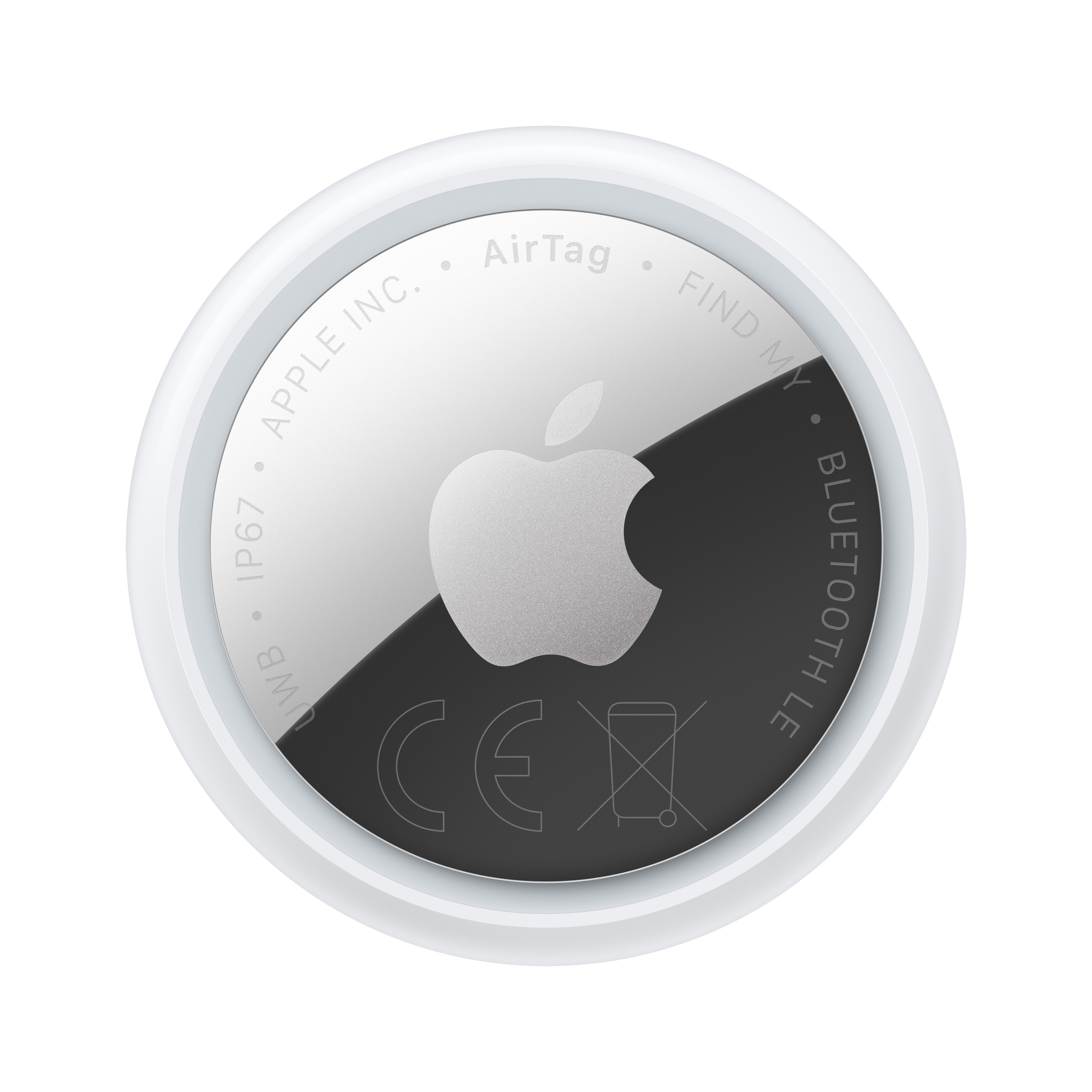 Apple AirTag – Silber/Weiss, IP67, für iPhone