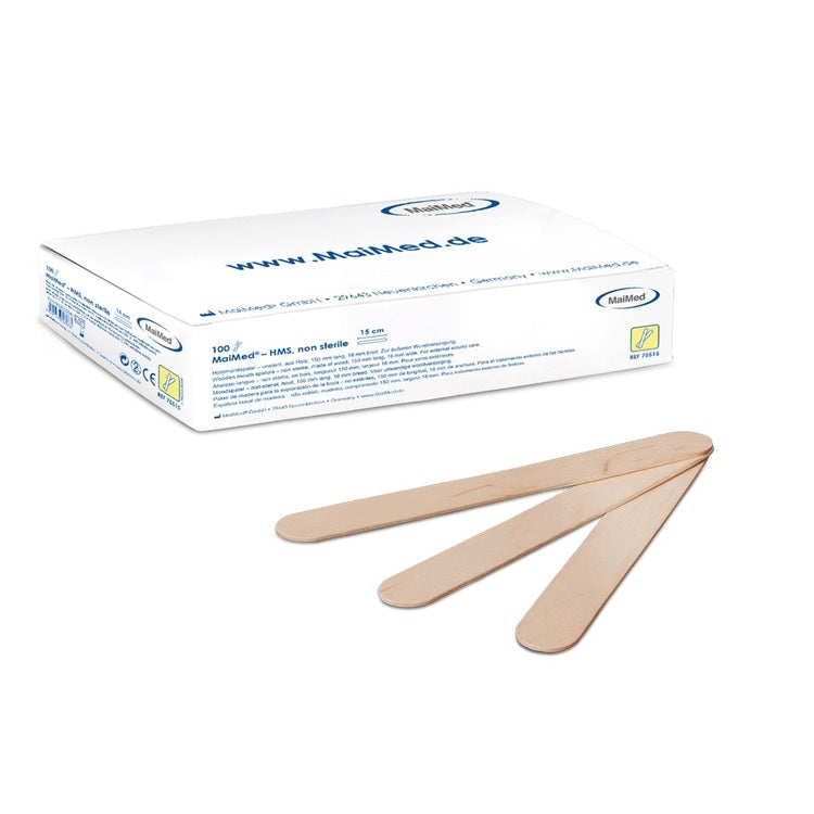 MaiMed Holzmundspatel – unsteril – 15 × 2 cm – 100 Stk