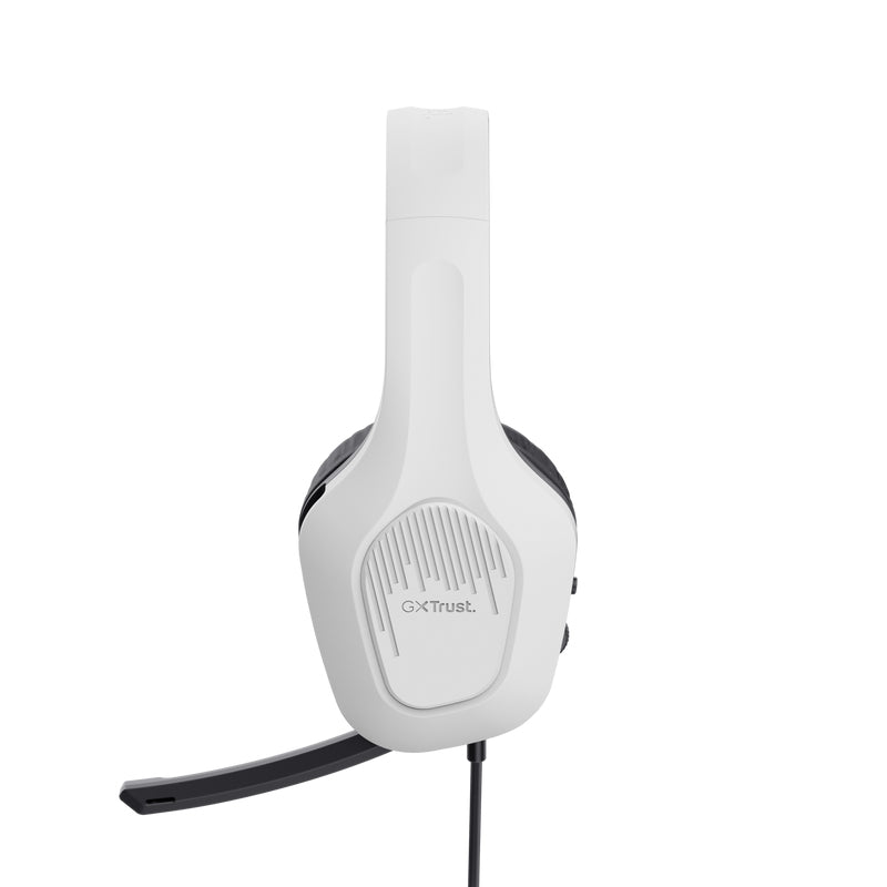 Trust GXT415PS Zirox Gaming-Headset – On-Ear, Stereo, Kabelgebunden, 3,5 mm Klinke, für PlayStation 5 (PS5), Weiss