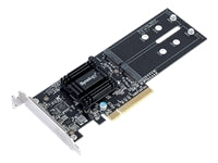 Synology M2D18 – PCIe M.2 SSD-Adapter – 2×M.2, PCIe 2.0 x8, NVMe, Schwarz
