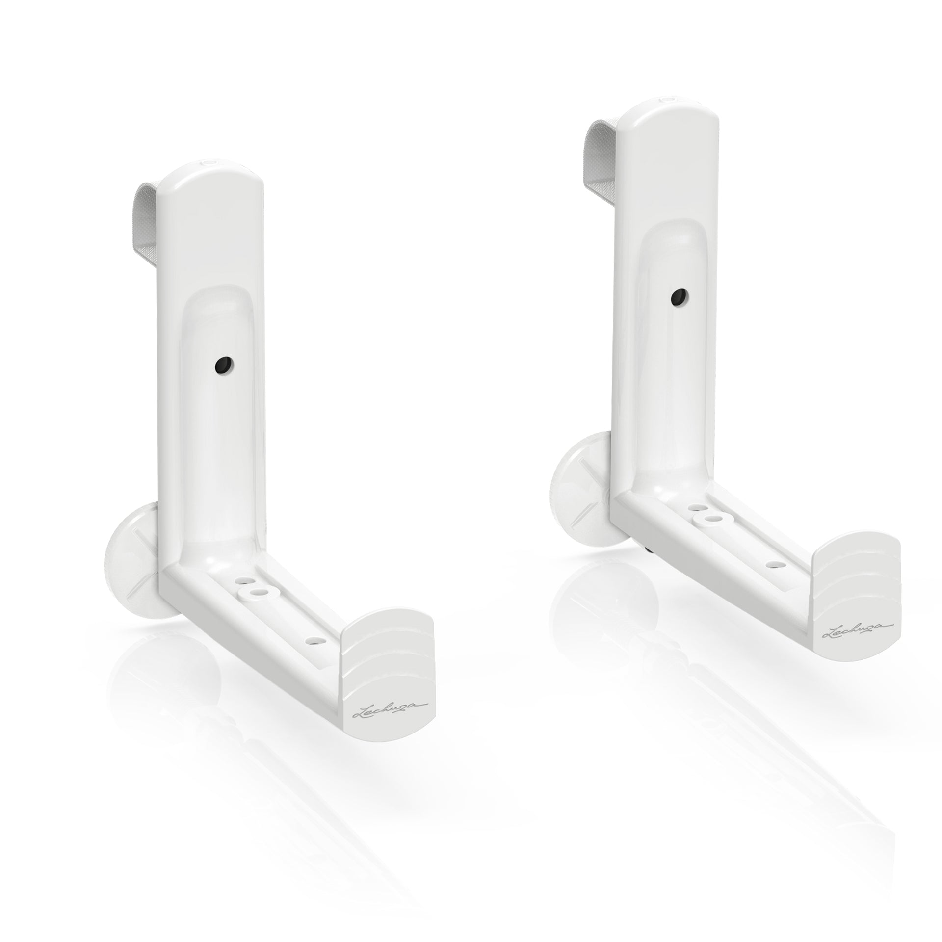 LECHUZA Balkonkastenhalter – Weiss – 45 × 190 × 180 mm