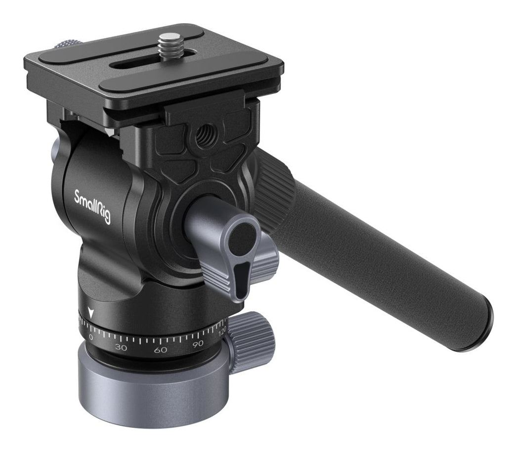 SmallRig CH20 Videokopf – 4 kg Traglast, 360° Pan, 1/4"/3/8" – für Arca-Swiss Schnellwechselplatten