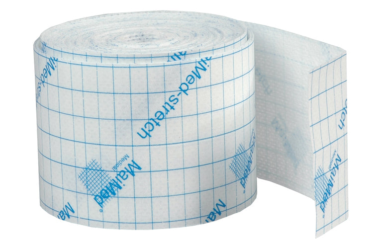 MaiMed Stretch-Binde – 50 mm × 10 m, 1 Rolle, weiss, hypoallergen