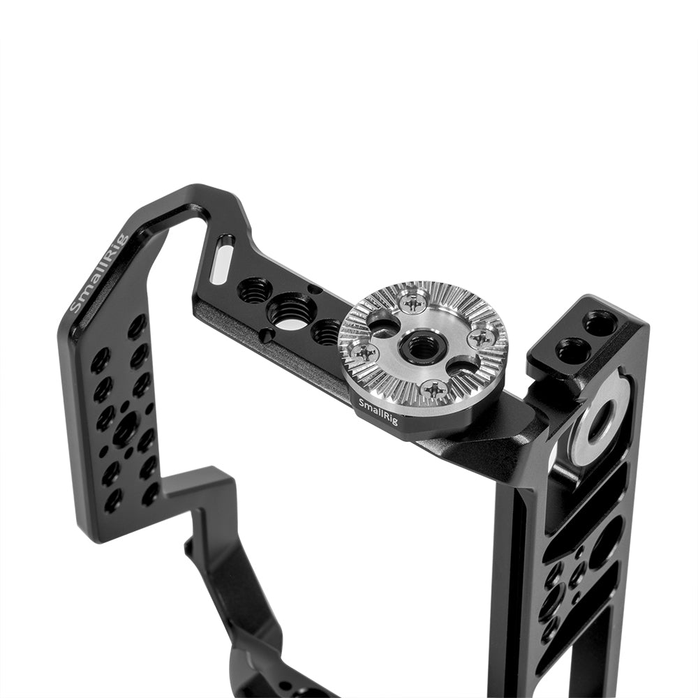 SmallRig SAP2804 ARRI-Standard Rosette – 1/4"-20, 31,8 × 31,8 × 12,5 mm – für BMPCC 4K/6K – Schwarz/Silber