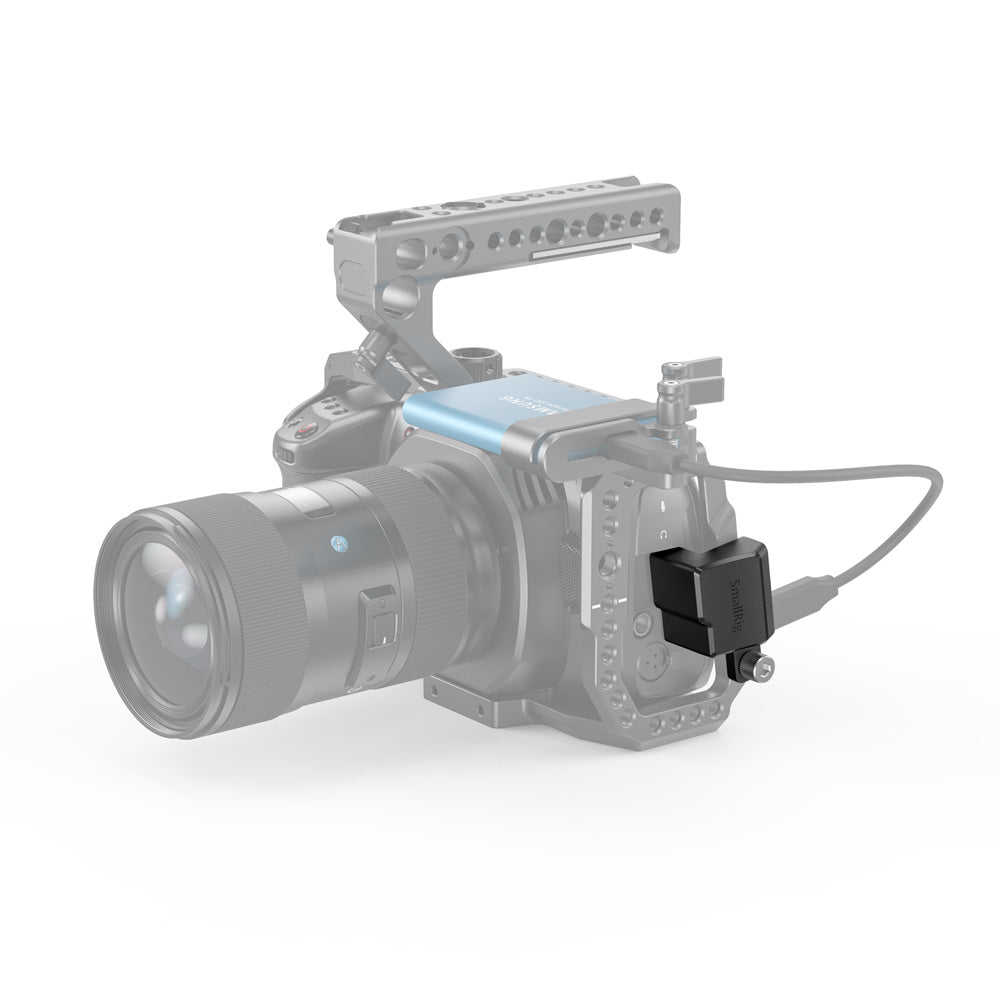 SmallRig HDMI Type-C Winkeladapter für BMPCC 4K und Cage-Modelle (z.B. 2203/2203B/CVB2254), Schwarz