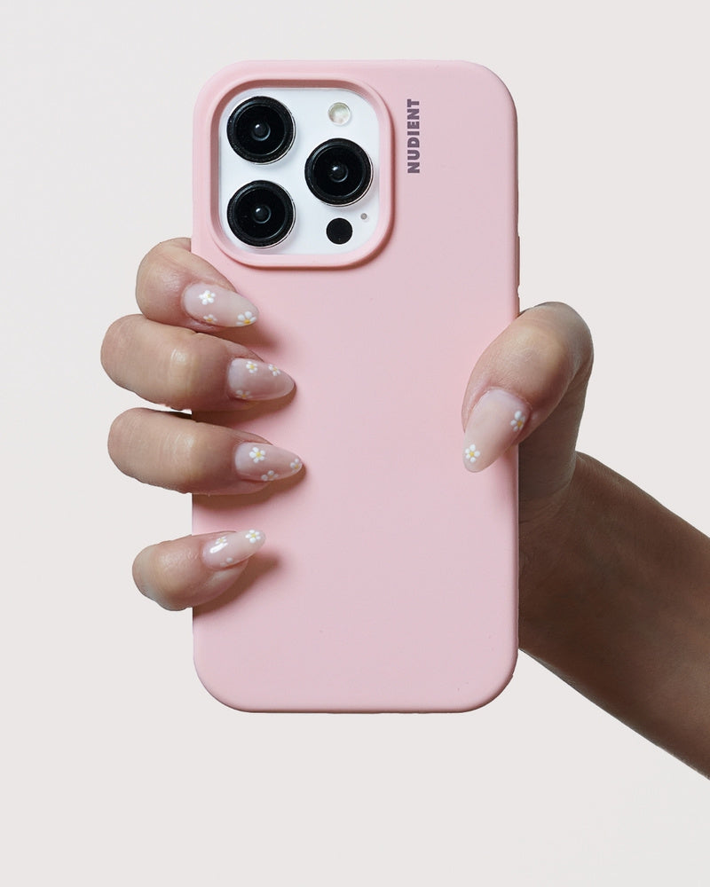 Nudient – Backcover – für Apple iPhone 15 Plus – Baby Pink – Silikon
