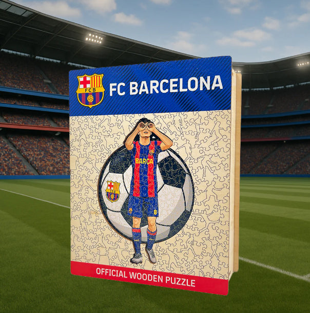 Iconic Puzzles Puzzle FC Barcelona - Pedri – 270 Teile – 30 × 42 cm – ab 10 J. – Holz – mehrfarbig – FSC