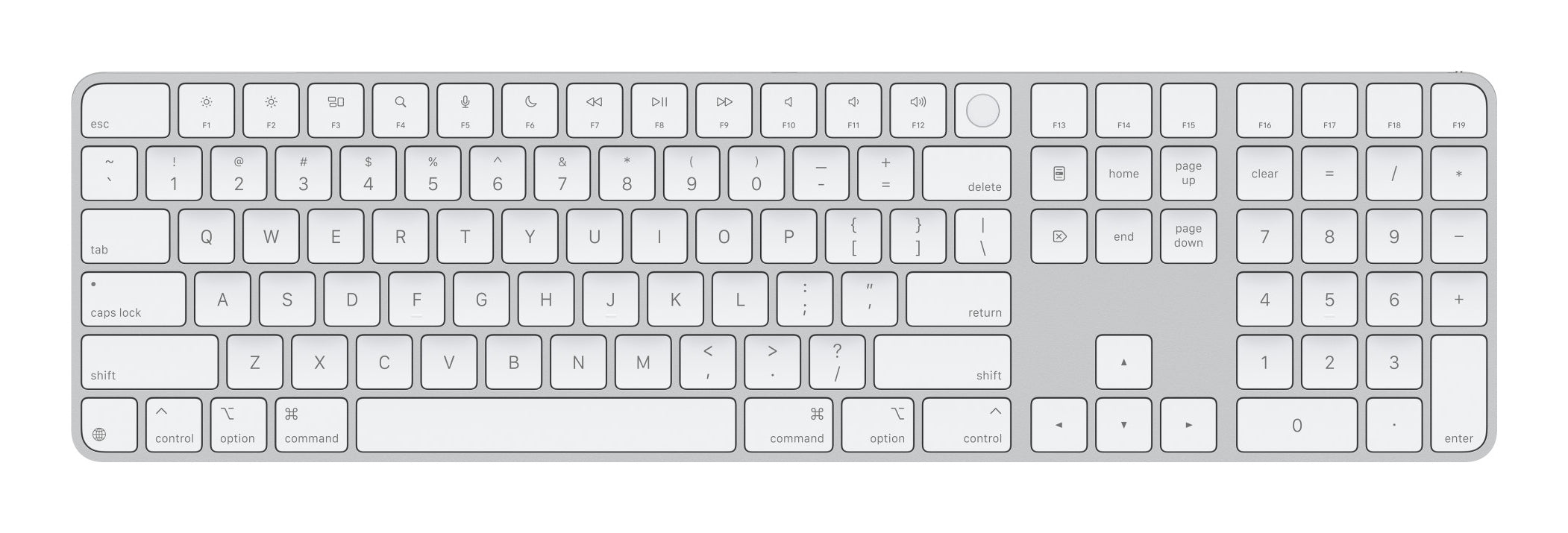 Apple Magic Keyboard – Tastatur – Touch ID – Bluetooth & kabelgebunden – für Apple Mac