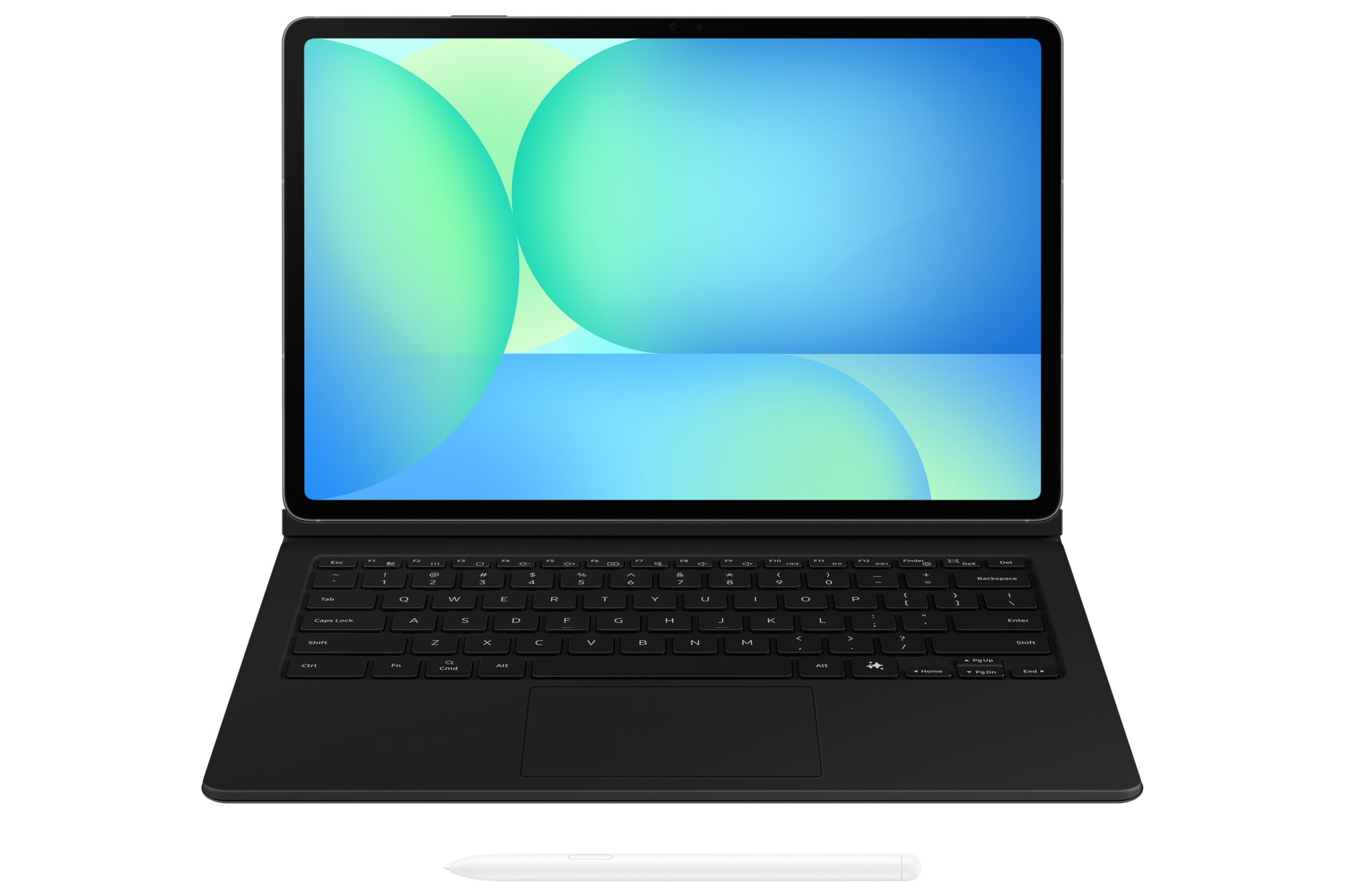 Samsung Tastatur-Case für Galaxy Tab S10 FE+ – Smart Connector, QWERTZ (CH), mit Trackpad – Schwarz