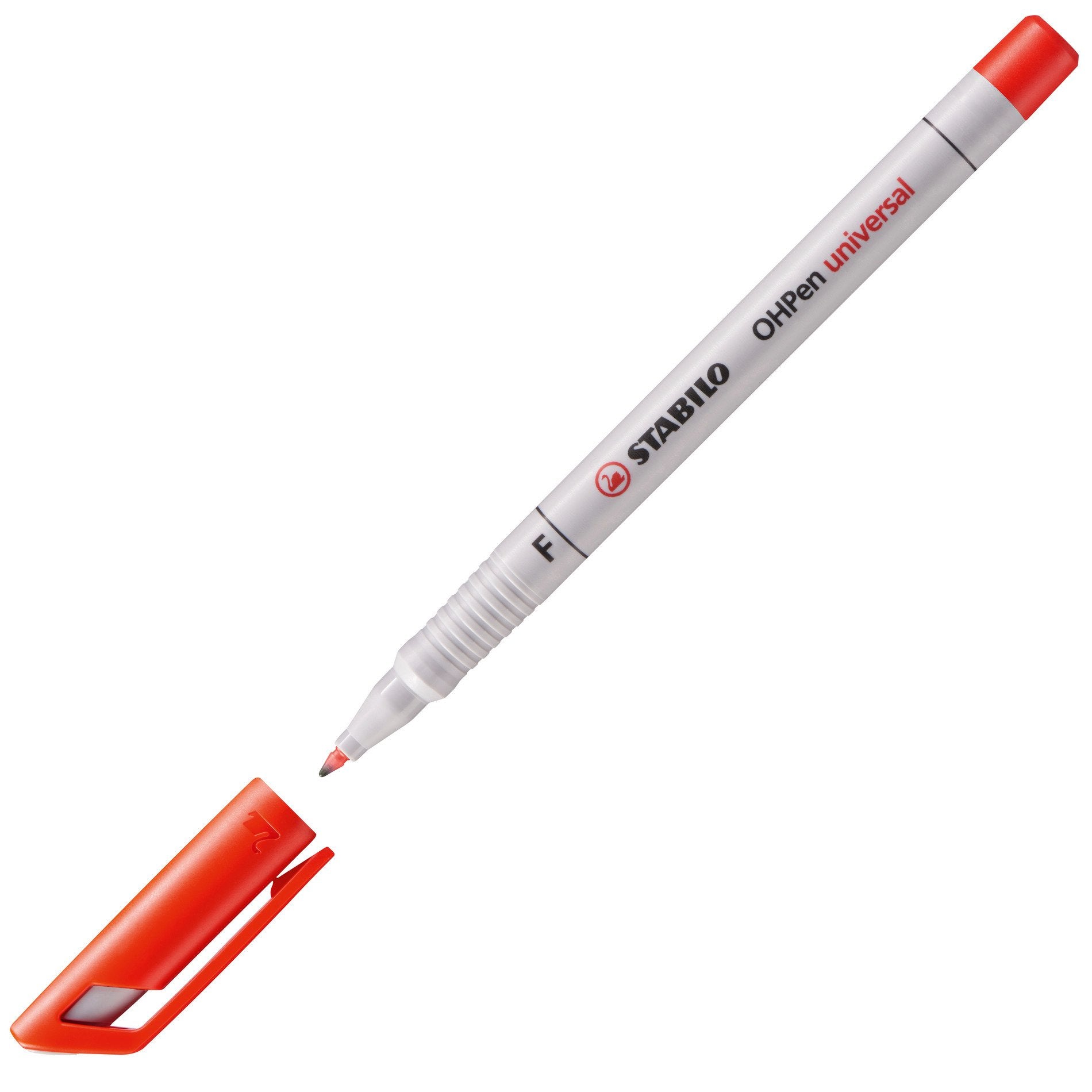 STABILO Non-Permanent-Marker OHPen – fein 0,7 mm – rot – trocken abwischbar
