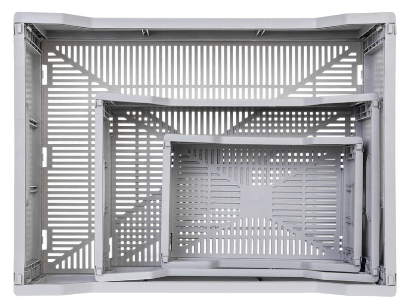 COCON Klappbox 7,8 l – faltbar – Polypropylen – grau – 305 × 205 × 125 mm