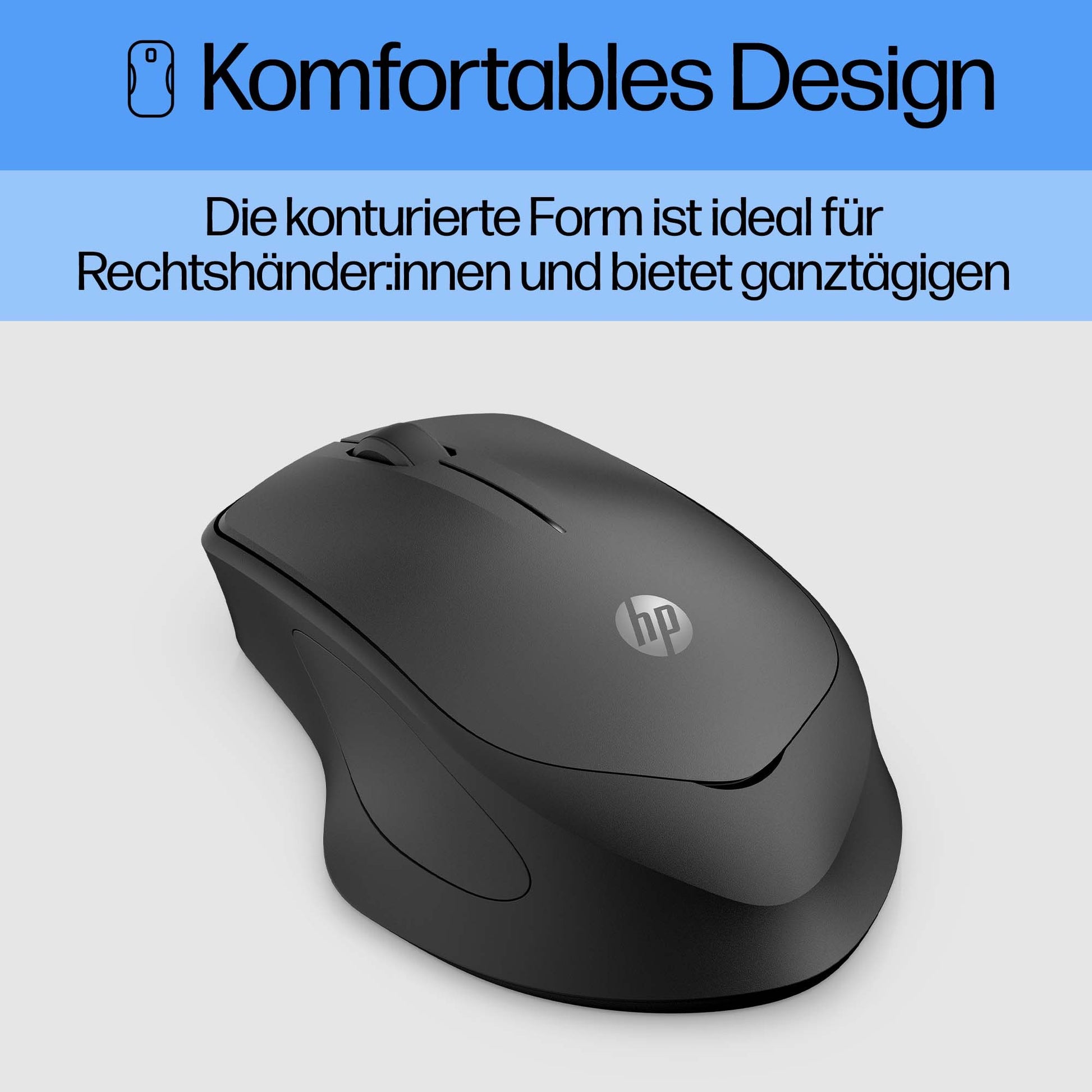HP 280 Silent Maus – kabellos, schwarz
