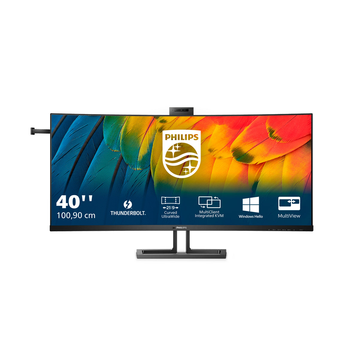Philips 40B1U6903CH/00 – 39,7" Curved, 5120 × 2160, IPS, Thunderbolt 4, Webcam, LAN, HDR10