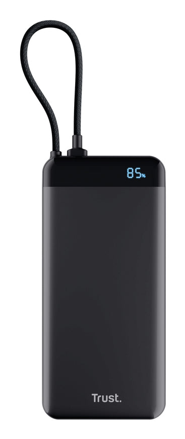 Trust Fiera Powerbank 20'000 mAh – 20 W PD, 2× USB-C, schwarz