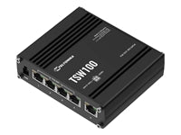 Teltonika TSW100 – Managed Switch – 5×GbE, PoE+ 120 W