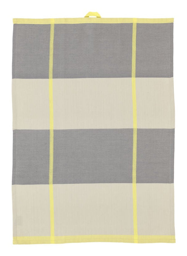 Södahl Geschirrtuch Blocks – 50 × 70 cm, Gelb, Baumwolle, 2er-Set, OEKO-TEX