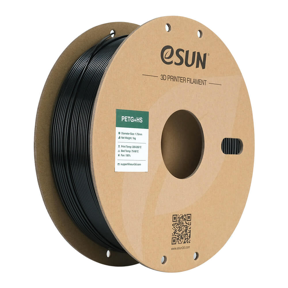 eSUN 3D-Drucker-Filament PETG 1,75 mm Schwarz, 1 kg