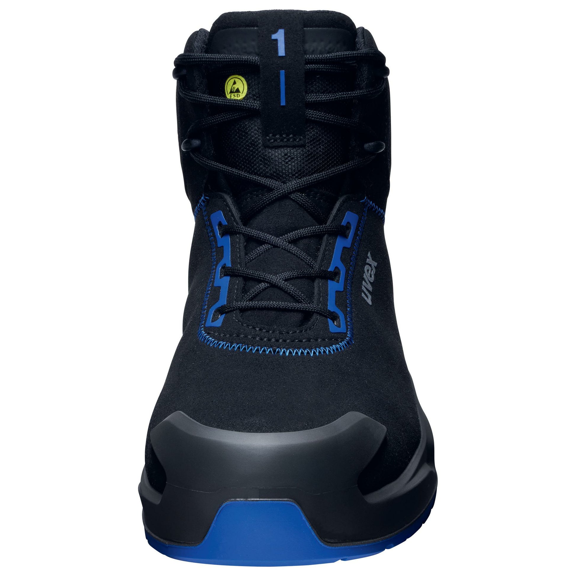 Uvex 1 x-craft Sicherheitsstiefel S2 – Schwarz/Blau – Grösse 42, Weite 11