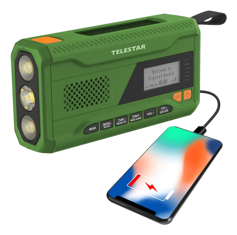 Telestar TOP No. 5 – Tragbares DAB+ Radio, UKW, Bluetooth – Grün