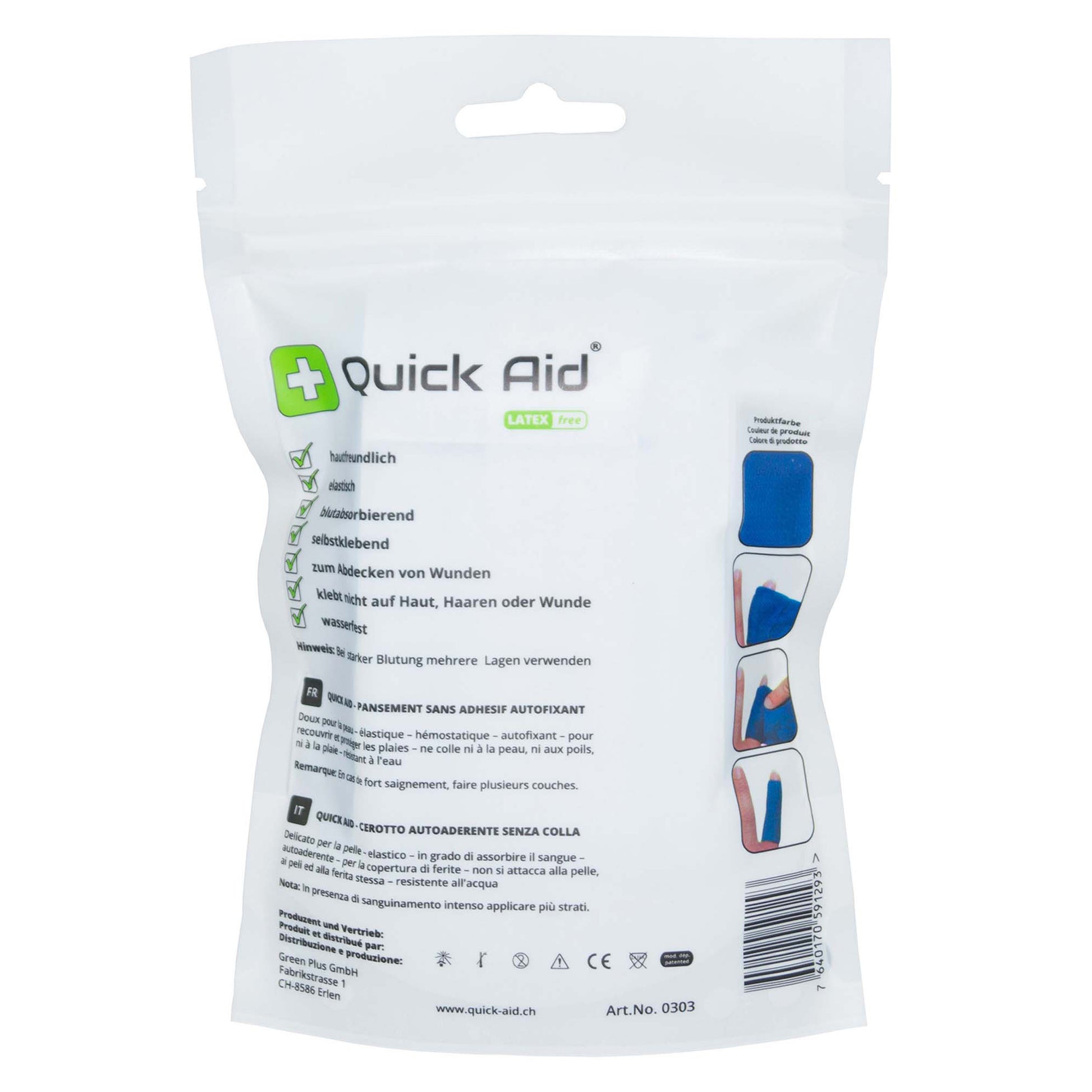 Quick Aid Pflasterrolle – 60 mm × 1 m