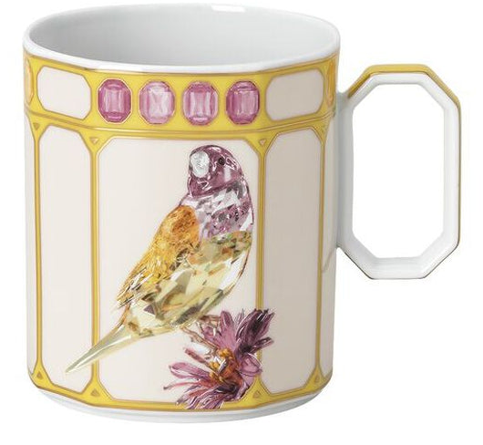 Rosenthal Kaffeebecher IDYLLIA Finch – 390 ml, Ø 8,3 cm, Porzellan, Gelb, mit Henkel, spülmaschinenfest