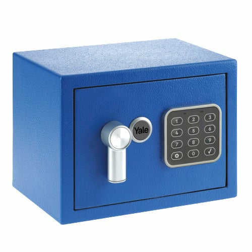 Yale Möbeltresor – mit Zahlenschloss, Stahl, Blau, 230 × 170 × 170 mm