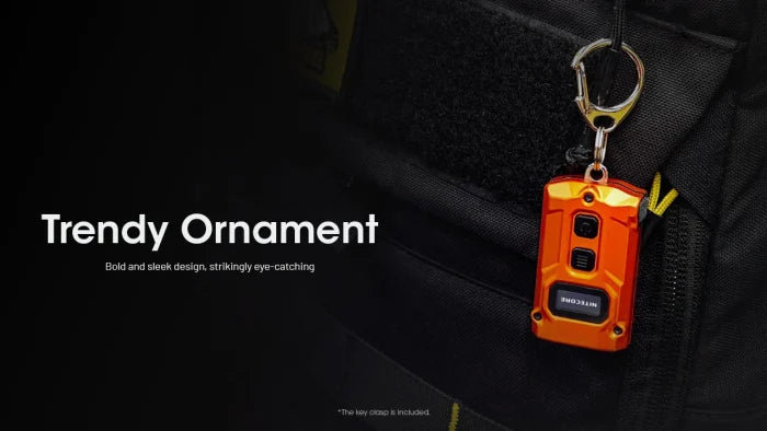 Nitecore Taschenlampe TINI3 – 600 lm, 90 m, IP54, USB, Akku, 5 Stufen – Orange