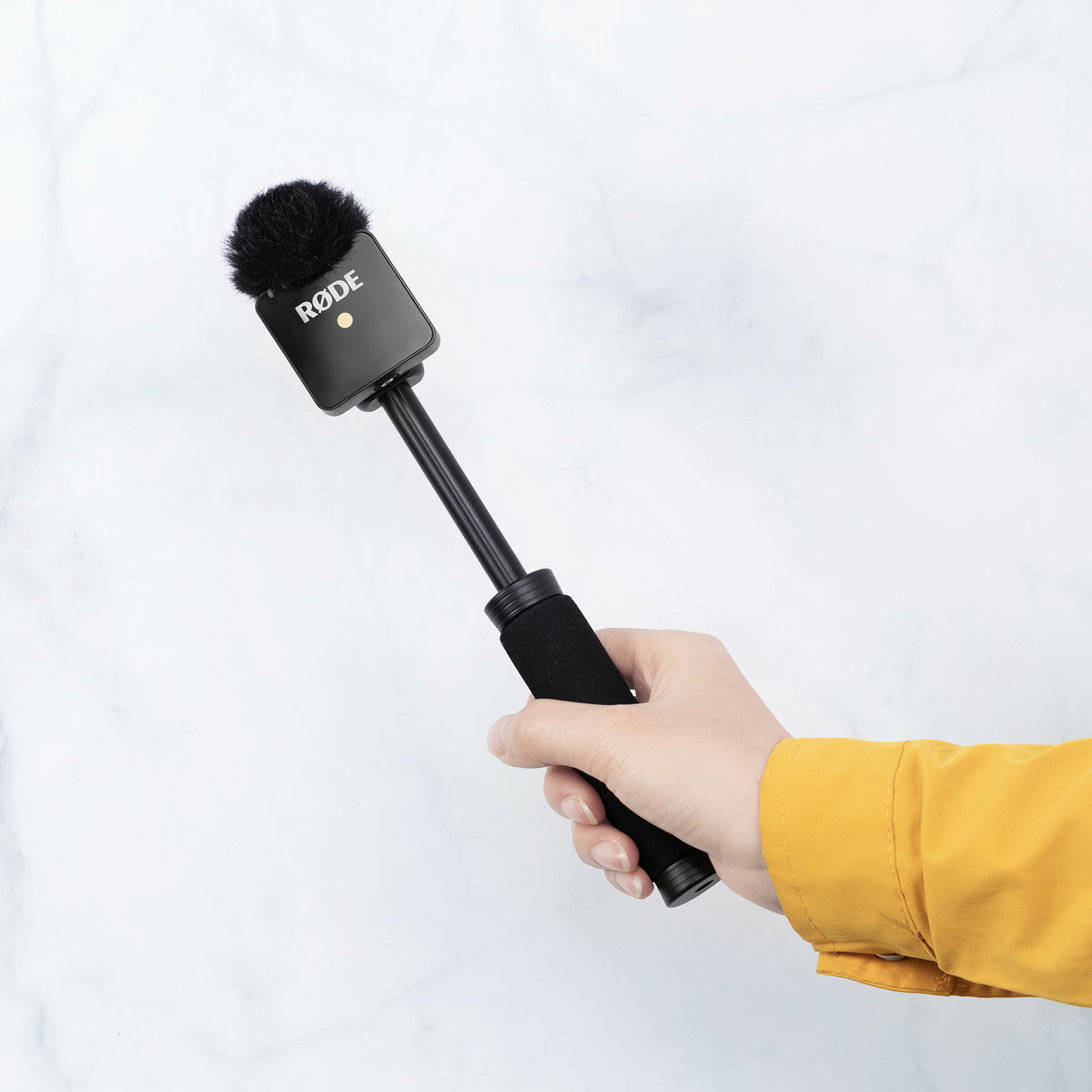 SmallRig Stretchbarer Mikrofon-Handgriff – Mikrofonzubehör für kabellose Lavaliermikrofone, Schwarz