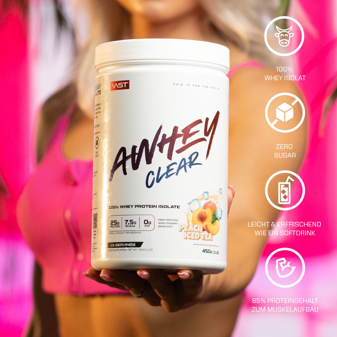 VAST Sports Whey Protein Orange Passionsfrucht – glutenfrei, laktosefrei – 450 g