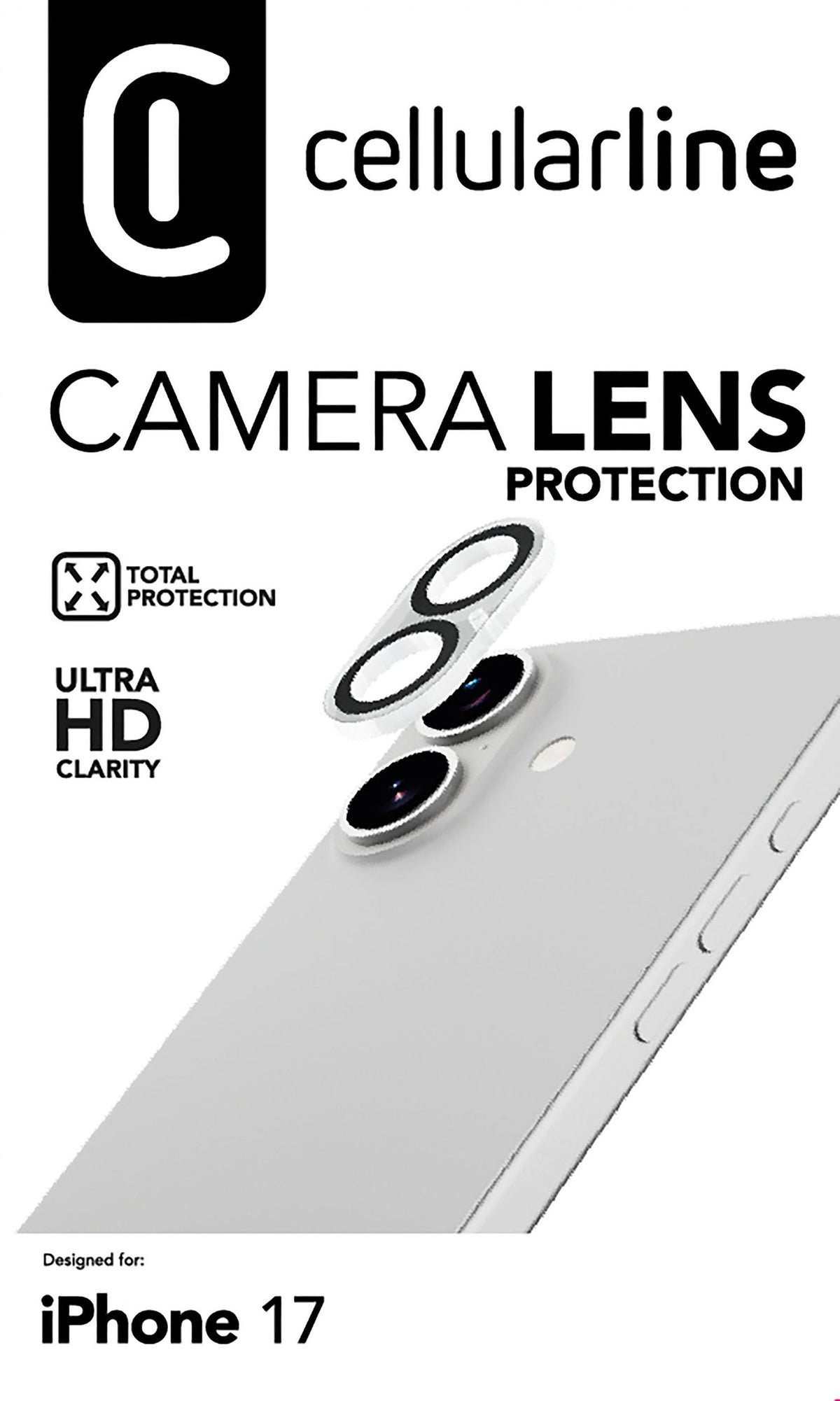 Cellularline Displayschutz (Panzerglas) – für iPhone 17