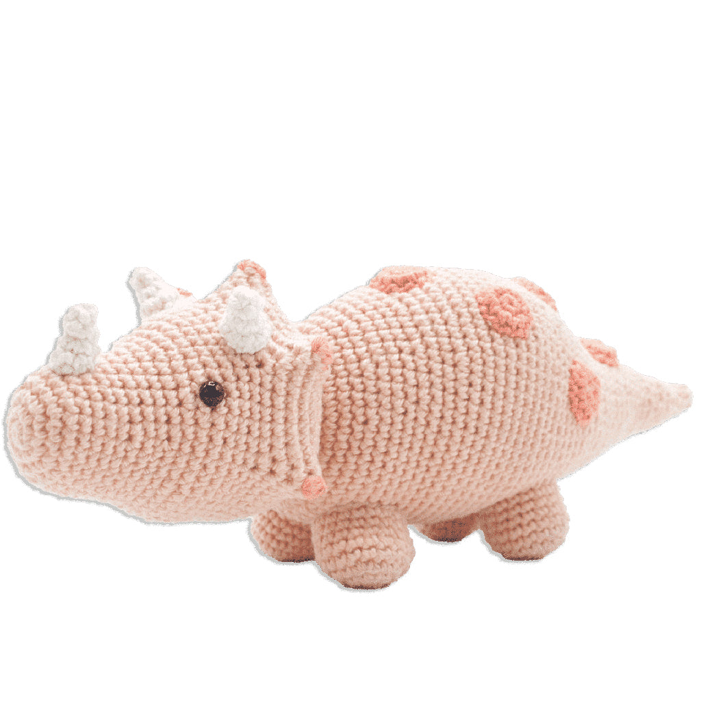 Hardicraft Häkelset Triceratops Orange Set – 24 cm