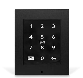 2N Access Unit 2.0 Touch – 108×45×131 mm, schwarz, IP54