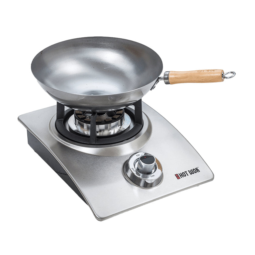 Hot Wok Fonduepfanne HW3731 – Ø 35 cm, Karbonstahl, Teflonbeschichtet, Schwarz