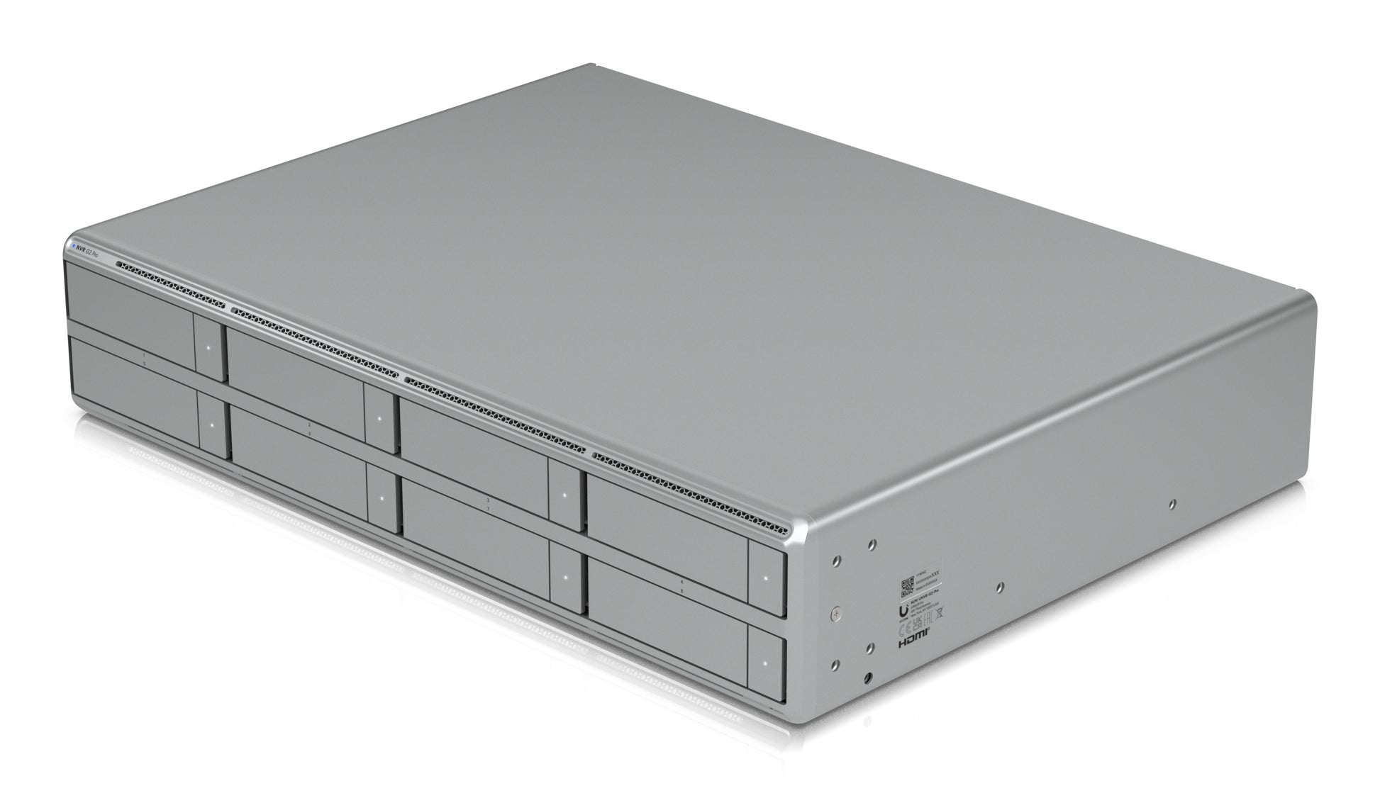 Ubiquiti UniFi UNVR-PRO-G2 Rack 2U – 4K, 2,5GBase-T RJ-45, HDMI, 8 Laufwerksschächte, RAID