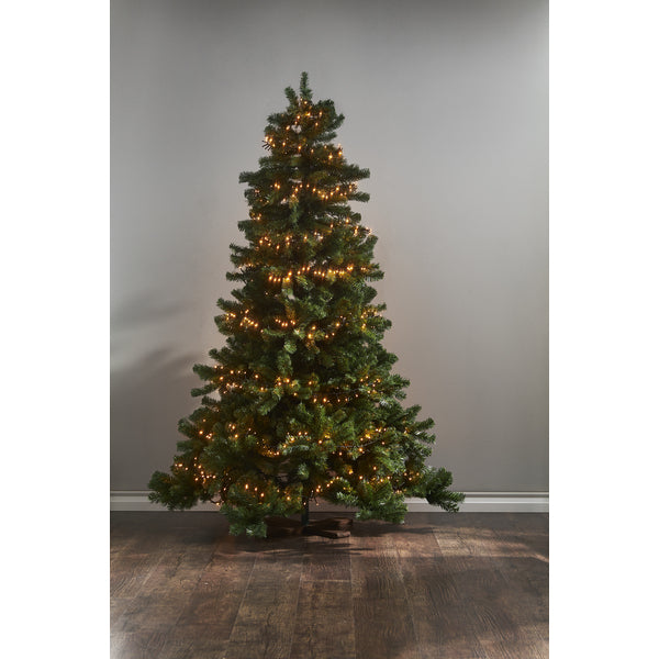 Star Trading Lichterkette – 16 m, 324 lm, 5,92 W, Warmweiss, 1900 K, IP44, Netzbetrieb, Schwarz, PVC