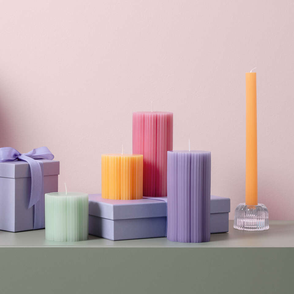 Villeroy & Boch Stumpenkerze – Ø 7,5 × 7,5 cm – Grün