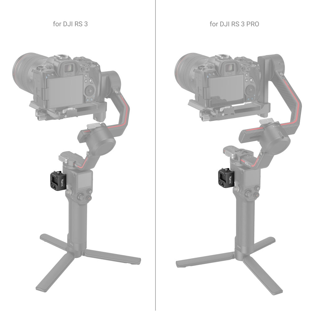 SmallRig Halterung 3025 – 33,5 × 38 × 25 mm – Aluminiumlegierung, Schwarz – für RS 3, RS 4, RS 2 und andere
