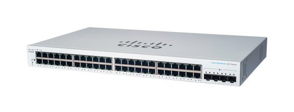Cisco CBS220-48T-4X – Managed Switch – 48×GbE, 4×SFP+, L2, 19" Rack