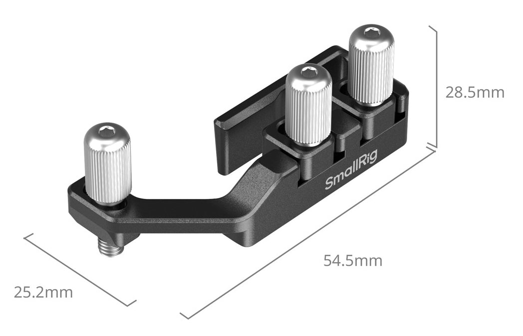 SmallRig 5592 Kabelklemme – Aluminium/Edelstahl, 54,5 × 25,2 × 28,5 mm – für Sony FX2-Cages